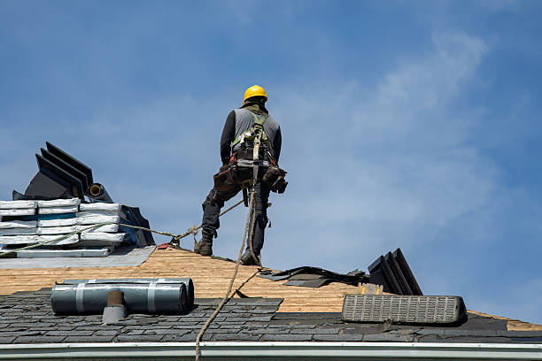 Professional Gutter Installation technician working in Sauk Rapids, MN